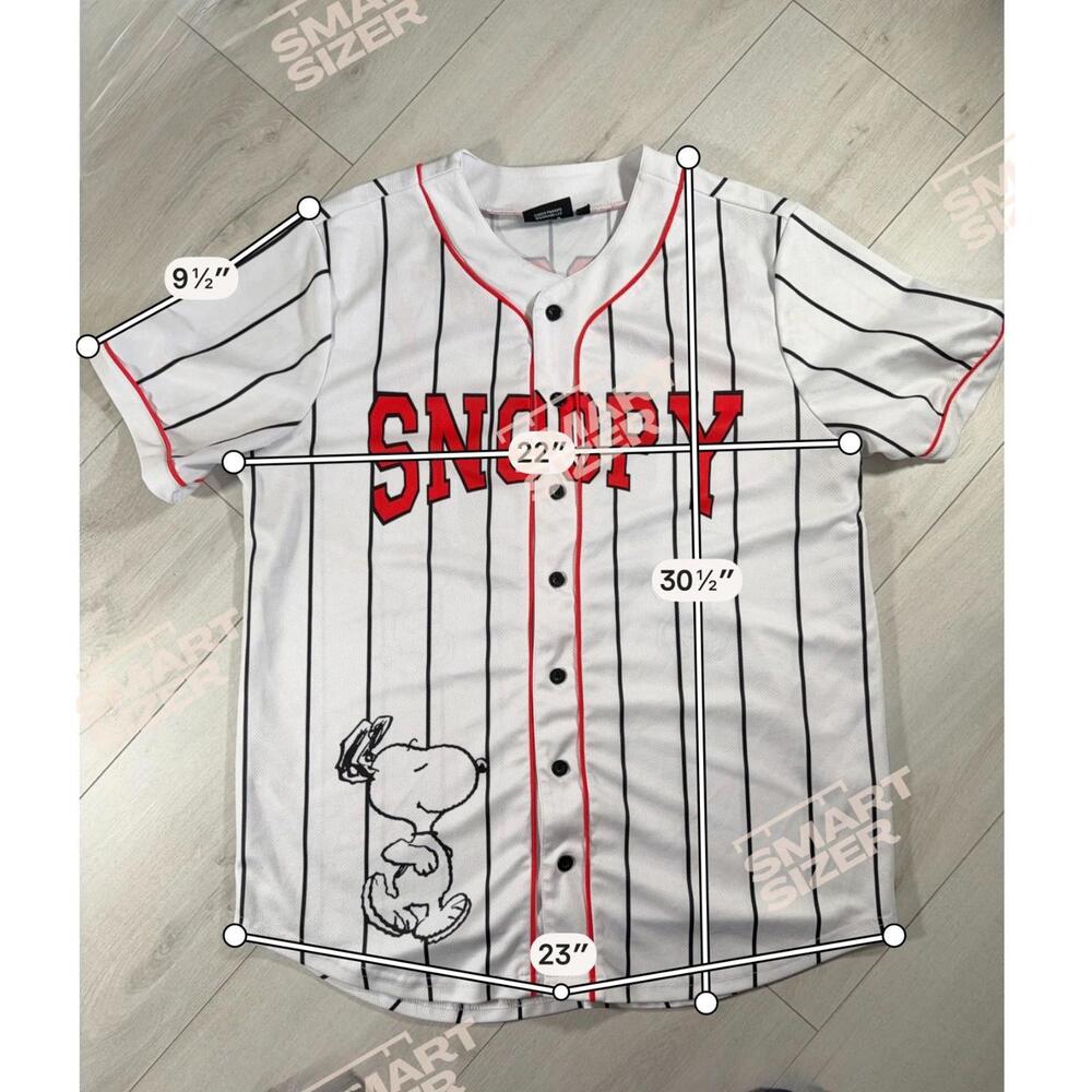 Peanuts Snoopy Women’s Baseball Vintage Style Short Sleeve Jersey Size Medium - Picture 9 of 9